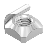 MODULAR SOLUTIONS ELECTRO STACTIC DISCHARGE FASTENER<BR>M5 SQUARE NUT W/POSITION FIX